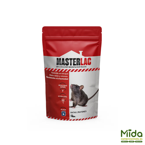 Bolsa MASTERLAC RATICIDA Bloque DOYPACK 160g