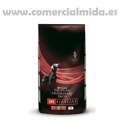 Pienso PURINA PRO PLAN VETERINARY DIETS CANINE DM 3Kg para perros con diabetes