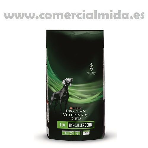 Pienso PURINA PRO PLAN VETERINARY DIETS CANINE HA para perros con intolerancias alimentarias