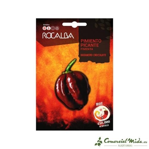 Rocalba Semillas Pimiento Habanero Chocolate