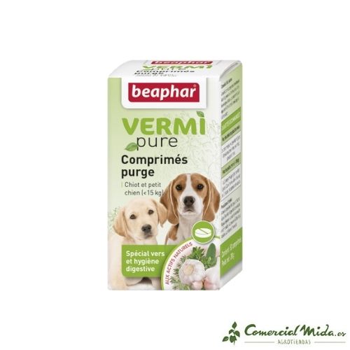 Antiparasitario interno Vermi Pure en comprimidos para perros pequeños y cachorros de Beaphar