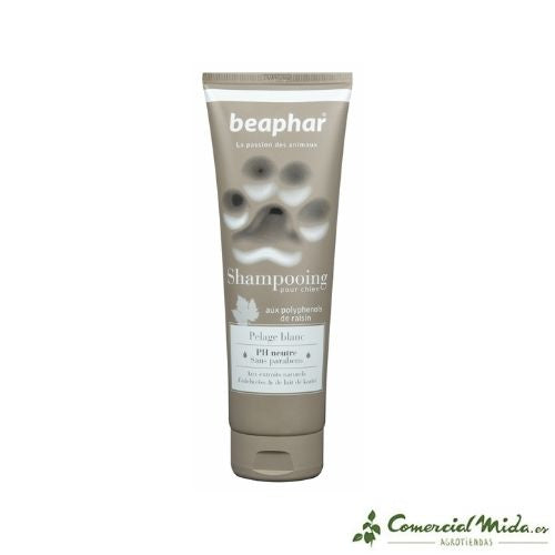Champú de Alta Cosmética para perros de pelo blanco 250 ml de Beaphar