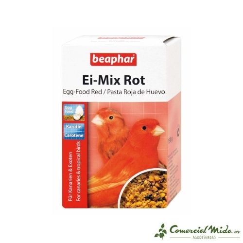 Alimento complementario para canarios Pasta de Huevo Factor Rojo de Beaphar