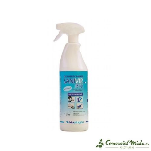  Desinfectante Sanivir RTU Spray 1 L de Bioplagen