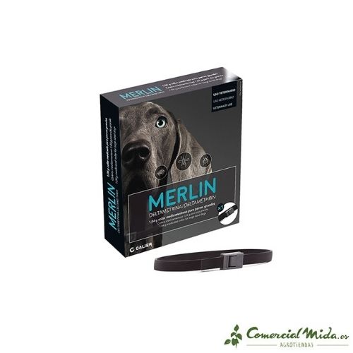 Collar antiparasitario para perros Merlin 1,04 gr de Calier