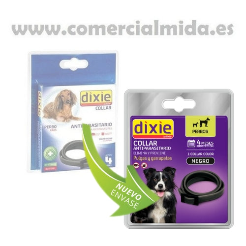 Collar antiparasitario Dixie perros. Nuevo envase 58 cm