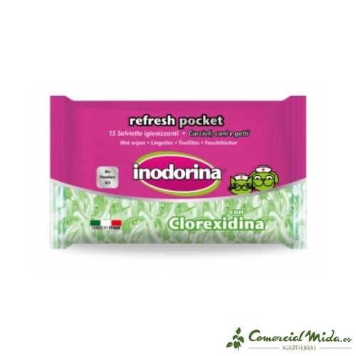 Inodorina Toallitas Refresh Clorhex Pocket