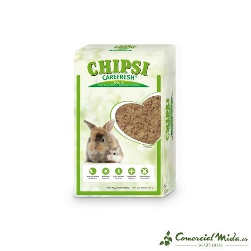 Lecho de celulosa para mascotas Chipsi Carefresh Original 14 L de JRS