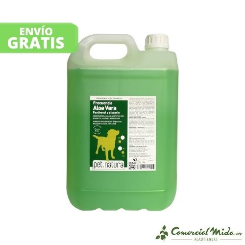 Champú frecuencia PetNatura con Aloe Vera para perros y gatos 10L