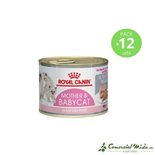 Royal Canin Mother&Babycat ultra soft mousse para gatitos y gatas (12x195gr)