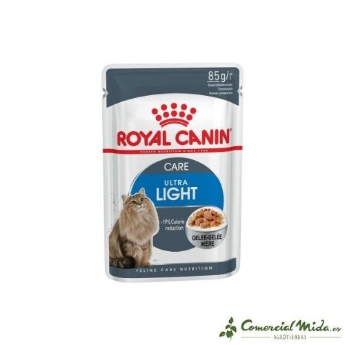 Gelatina Royal Canin Ultra Light para gatos con tendencia al sobrepeso 85gr