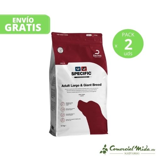 Pienso para perros adultos Adult Large Giant Breed CXD-XL 2 x 12 Kg de Specific