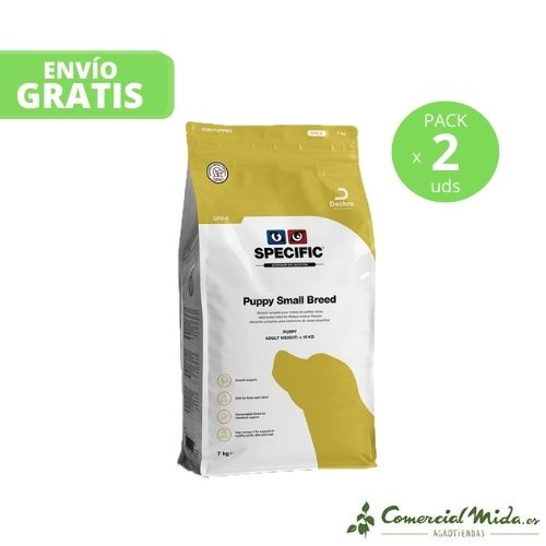 Pienso para cachorros Puppy Small Breed CPD-S Pack 2 sacos de 7 Kg de Specific