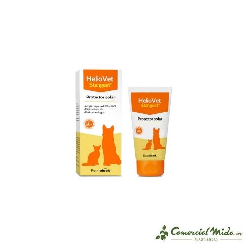 Protector solar para perros y gatos Heliovet crema 50 ml de Stangest
