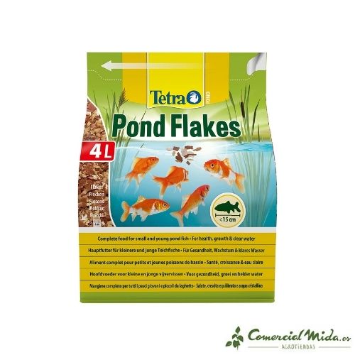 Alimento para peces de estanque Pond Flakes de Tetra 4 L