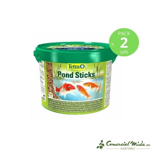 Alimento para peces de estanque Pond Sticks 2x10L de Tetra