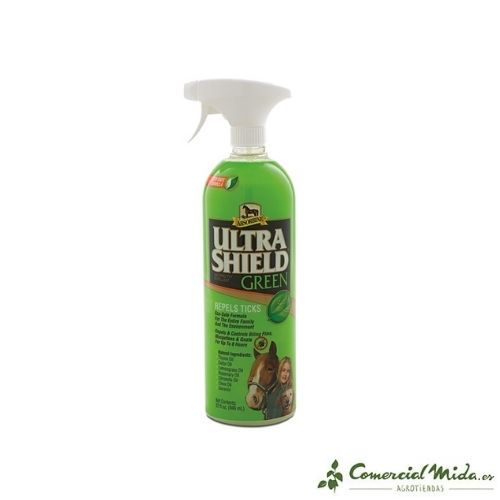 Spray protector Ultrashield Green 946 ml para caballos de Vetnova