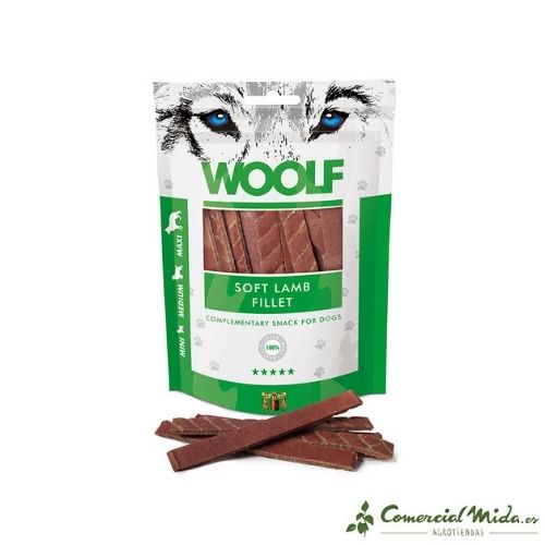 Snack Filete Tierno de Cordero 100 gr para perro de Woolf